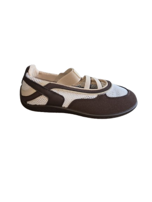 Ballerina Ruby bruin/beige