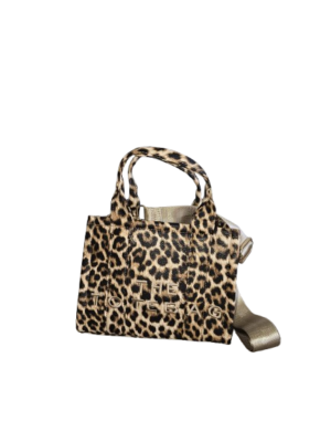 Handtas Totebag panter beige