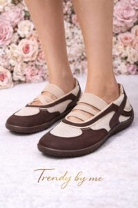 Ballerina Ruby bruin/beige