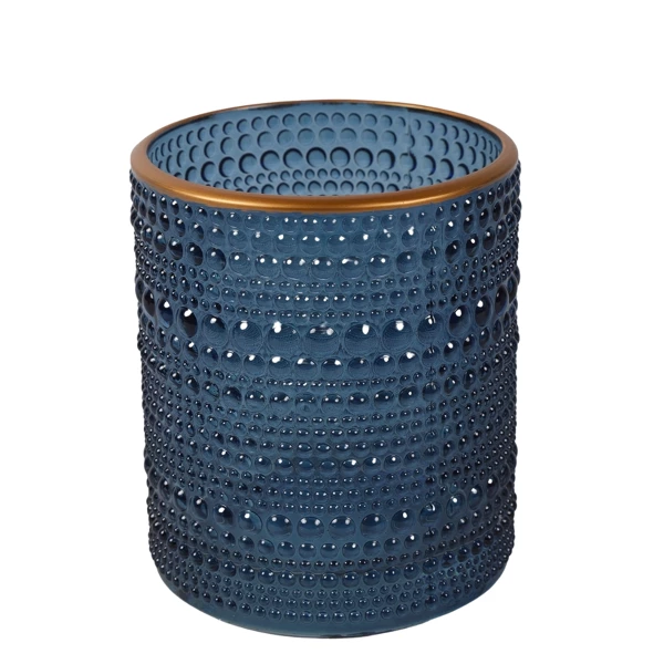 Countryfield theelichthouder Nelle M blauw 10 cm