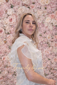 Witte blouse met korte mouwen