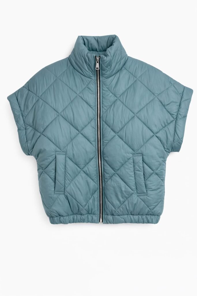 Bodywarmer donker mint-groen