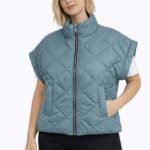 Bodywarmer donker mint-groen