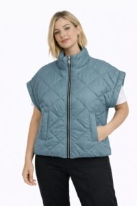 Bodywarmer donker mint-groen