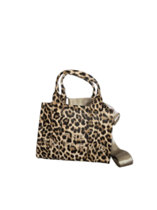 Handtas Totebag panter beige