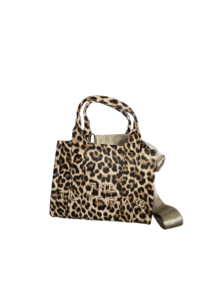 Handtas Totebag panter beige