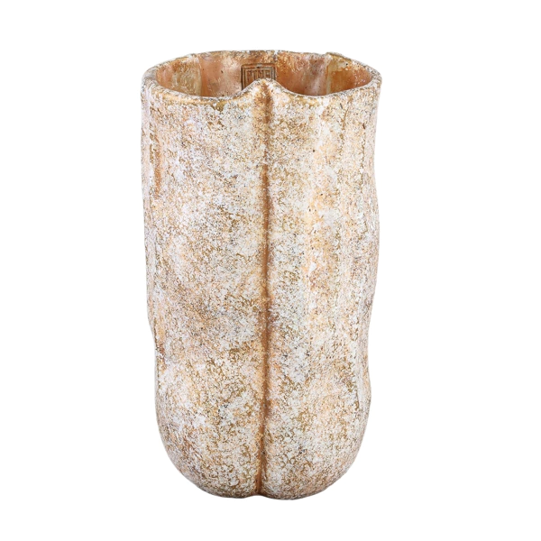 PTMD bloempot Roddie hoog S creme 40 cm