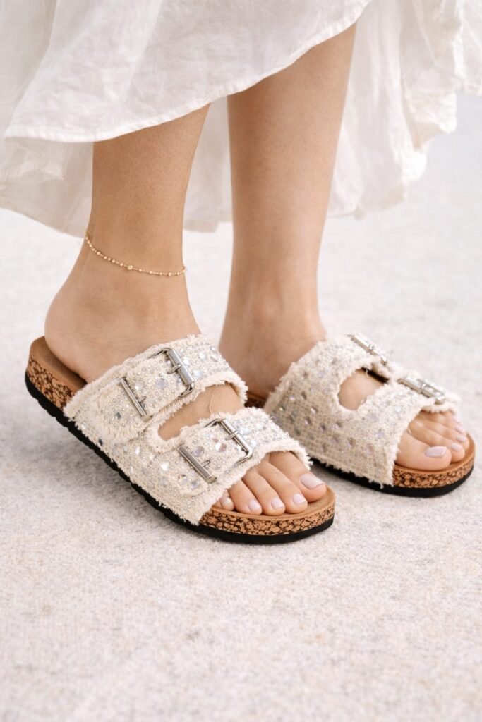 Slipper Denim beige