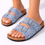 Slipper Denim blauw