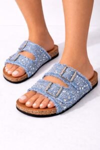 Slipper Denim blauw