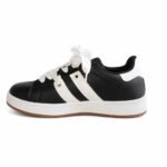 Sneaker fleur zwart