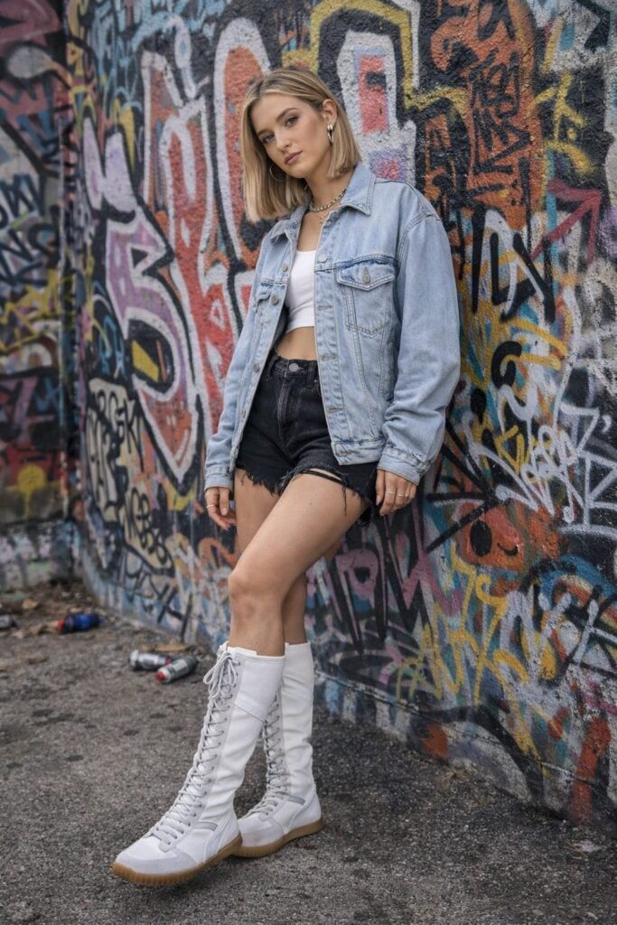 Sneakerlaars Vivi wit