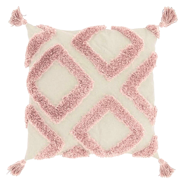 Unique Living kussen Cruz old pink 45x45cm