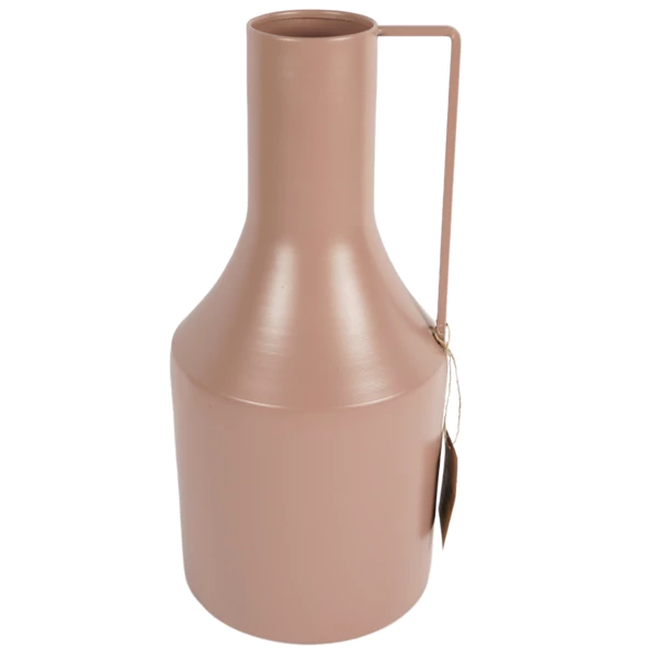 Vaas Bottle metaal oudroze 33,5 cm