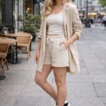 Sneaker fleur zwart