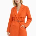 Colbertje getailleerd oranje kleur