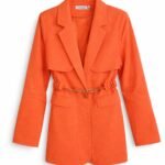 Colbertje getailleerd oranje kleur