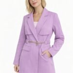 Colbertje getailleerd oranje paars