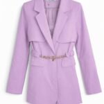 Colbertje getailleerd oranje paars