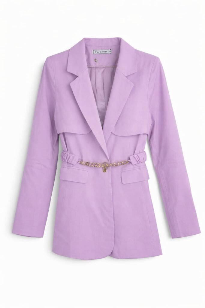 Colbertje getailleerd oranje paars