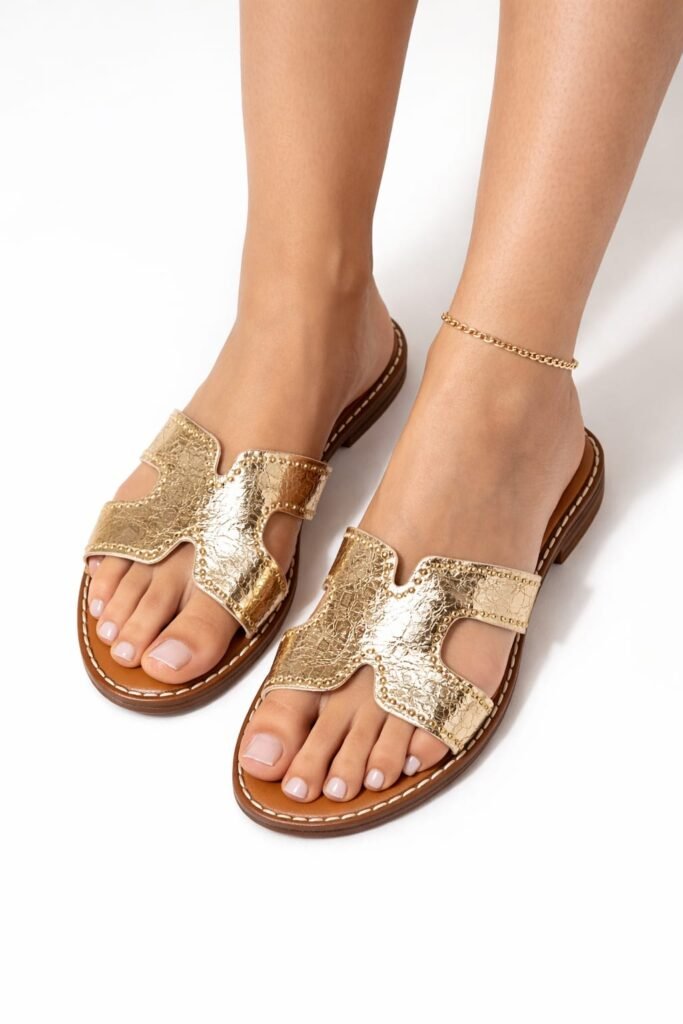 Slipper Mia goud