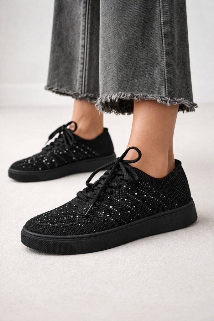 Sneaker Glamour zwart