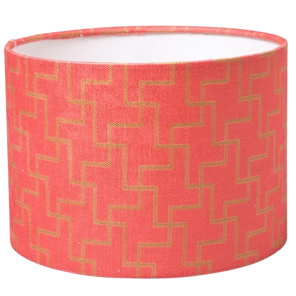 Lampenkap roze cilinder 24,5 x 17,5 cm