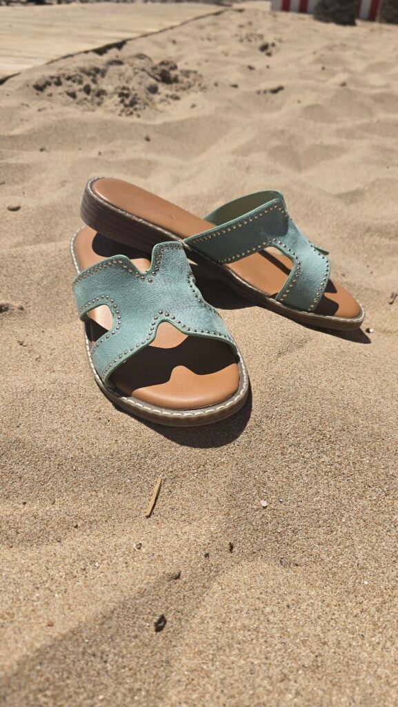 Slipper Mia groen