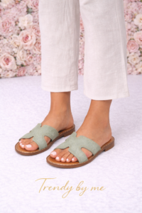 Slipper Mia groen