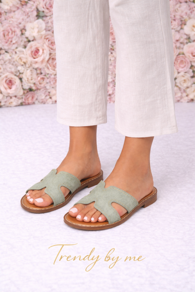 Slipper Mia groen
