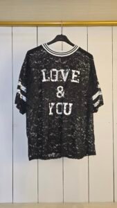 Love t-shirt zwart