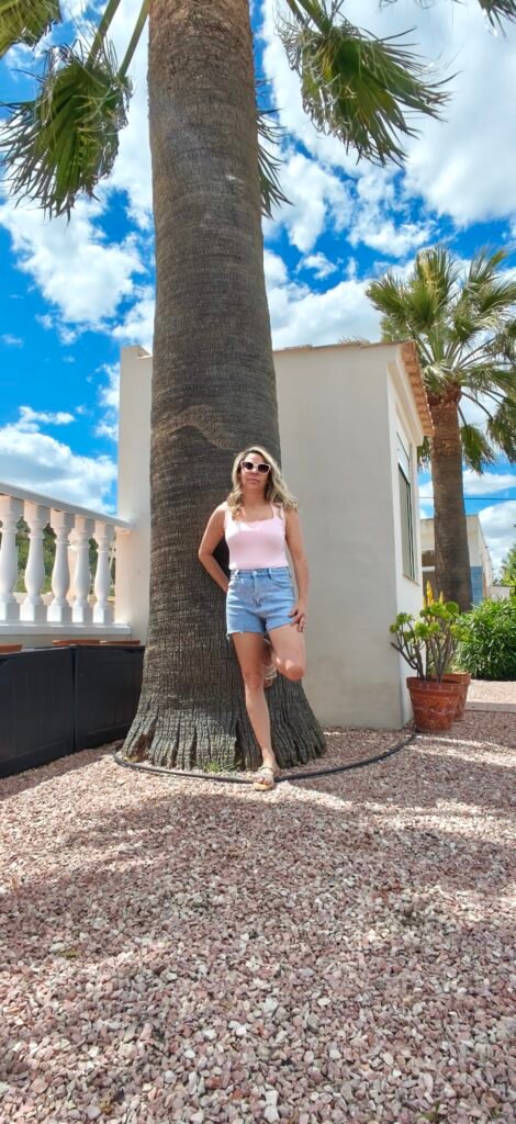 shorts jeans met strass