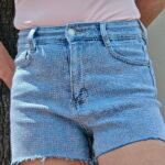 shorts jeans met strass