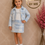 Luxe 3-Delige Set Lichtblauw met Pailletten
