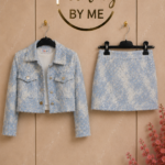 Luxe 3-Delige Set Lichtblauw met Pailletten
