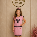 2-Delige Gebreide Set Roze