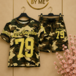 Camouflage co-ord set la geel