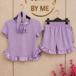 3-Delige Set Lila Ruffles