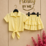 Gele Blouse & rok Set
