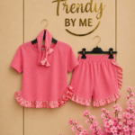 3-Delige Set Roze Ruffels