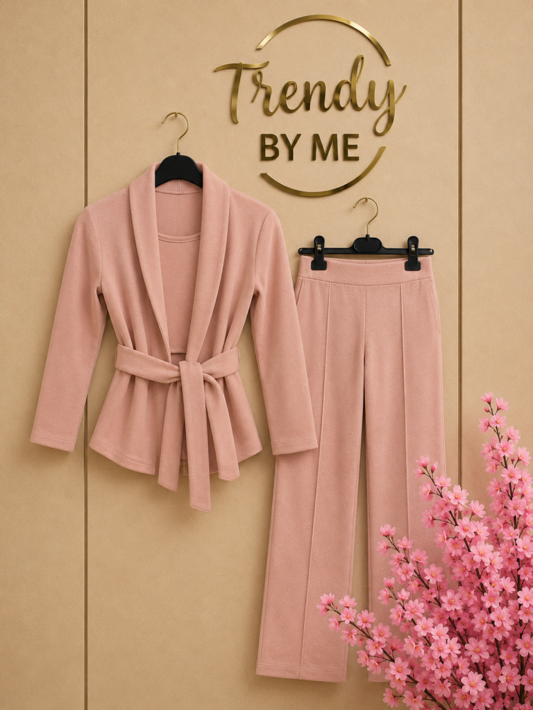 3-delig setje chiqeu oud roze