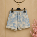 Denim Short met Pailletten
