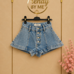 Denim High Waist Short