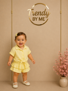 Gele Blouse & rok Set