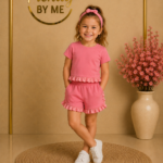 3-Delige Set Roze Ruffels
